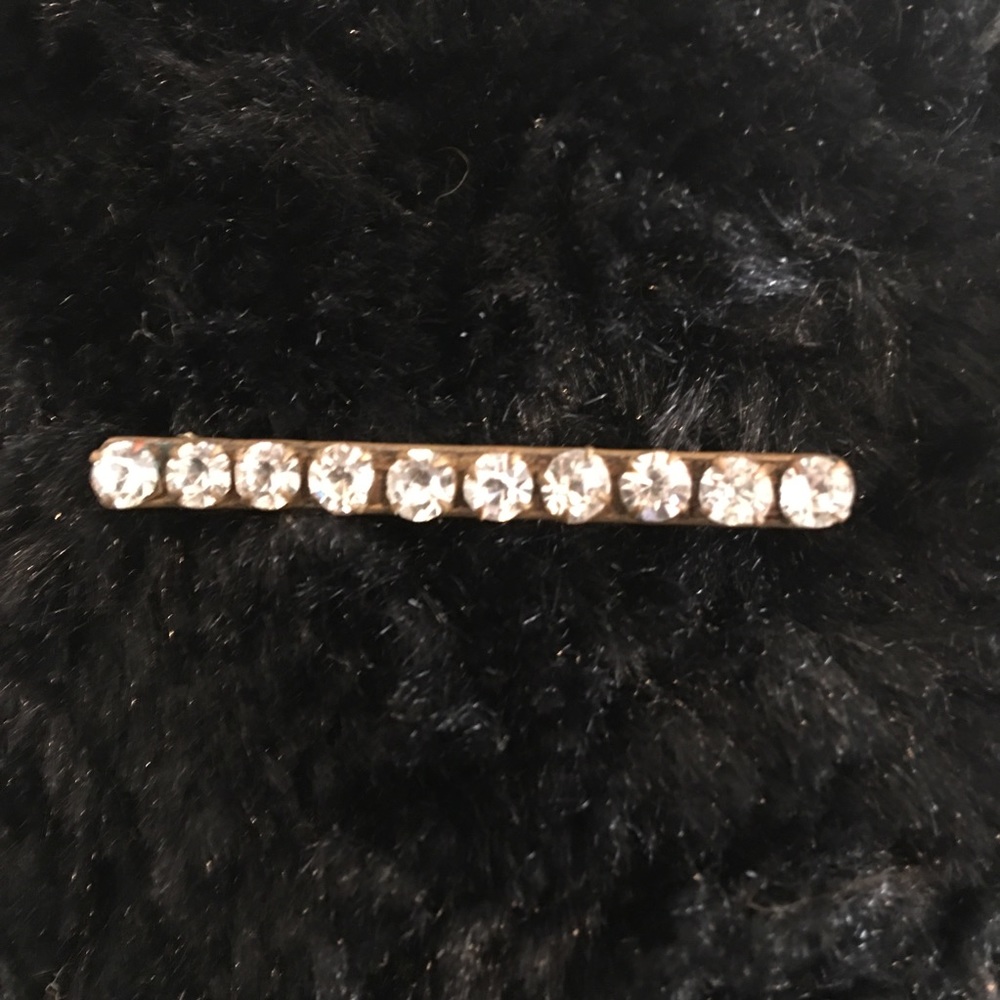 Antique Edwardian clear paste stone brooch pin